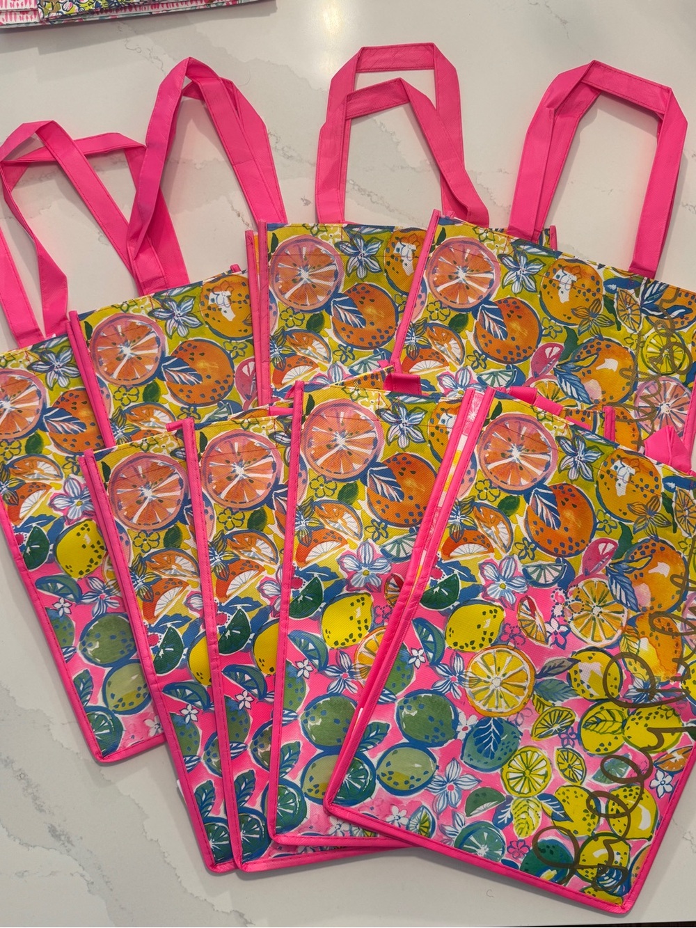 Lilly Pulitzer reusable bags/totes